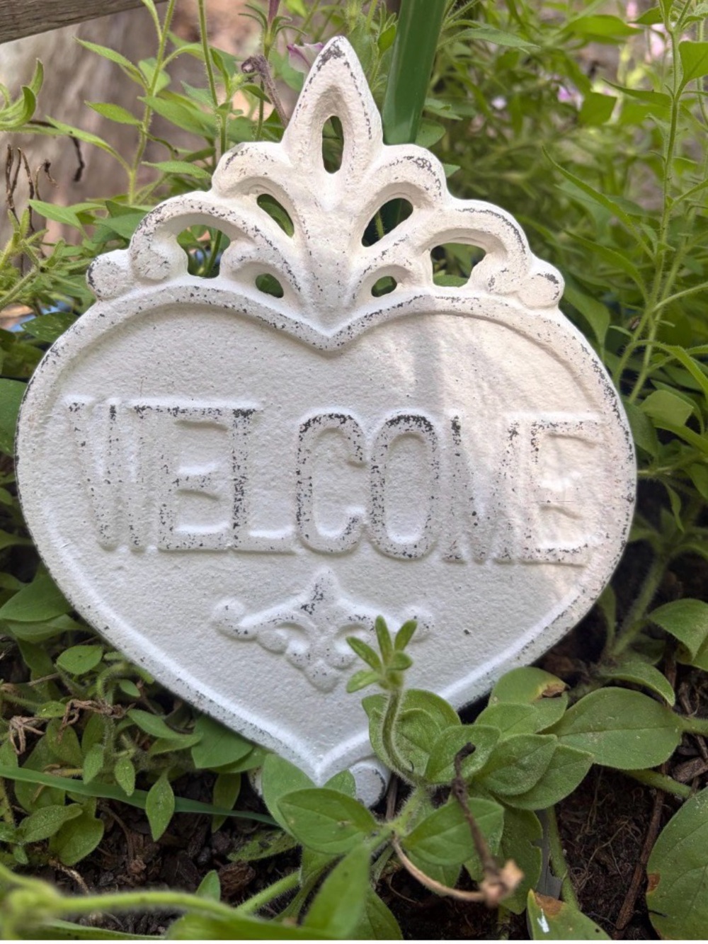 WELCOME SIGN CAST IRON